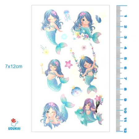 Laikina tatuiruotė Kids Mix D02; 12x7cm