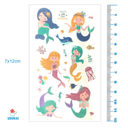 Laikina tatuiruotė Kids Mix D03; 12x7cm