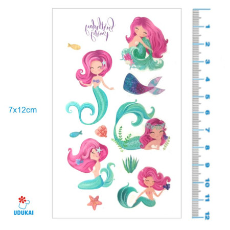 Laikina tatuiruotė Kids Mix D06; 12x7cm