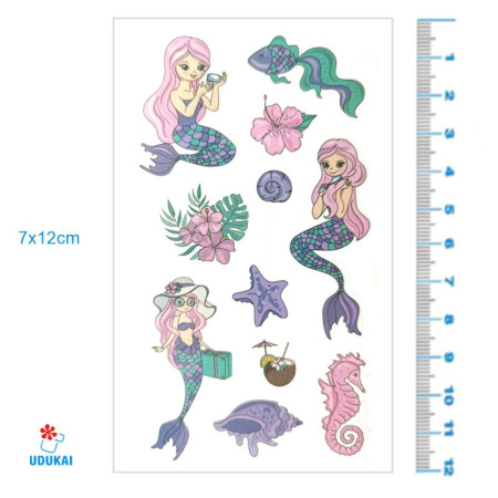 Laikina tatuiruotė Kids Mix D08; 12x7cm