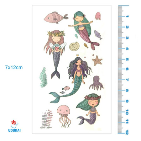 Laikina tatuiruotė Kids Mix D09; 12x7cm