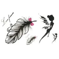 Laikina tatuiruotė Simboliai 12008; 10x6cm