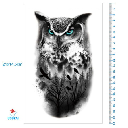 Laikina tatuiruotė Pėlėda TH135; 21x14cm Laikina tatuiruotė Pėlėda TH135; 21x14cm