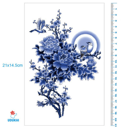 Laikina tatuiruotė Sakura 566; 21x14cm Laikina tatuiruotė Sakura 566; 21x14cm