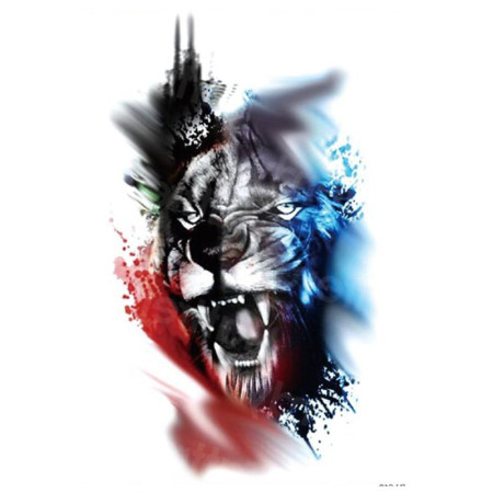 Laikina tatuiruotė Liūtas 618; 21x14cm