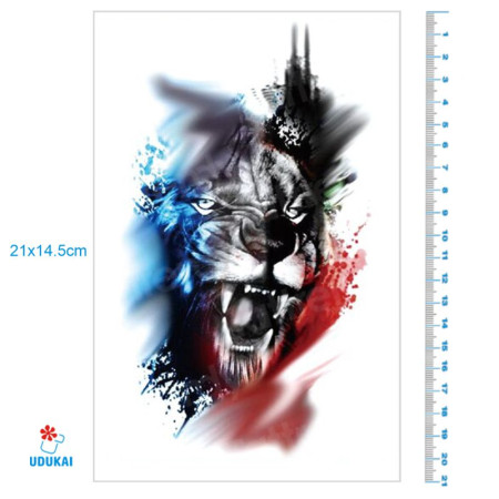 Laikina tatuiruotė Liūtas 618; 21x14cm