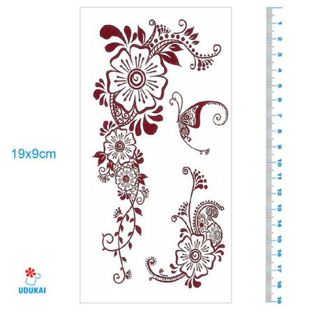 Laikina tatuiruotė Ornamentas 039; 19x9cm Laikina tatuiruotė Ornamentas 039; 19x9cm