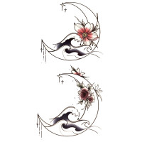 Laikina tatuiruotė Ornamentai 025; 10x6cm