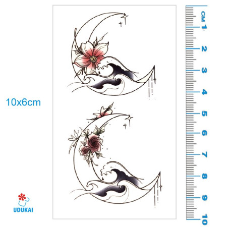 Laikina tatuiruotė Ornamentai 025; 10x6cm