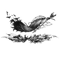 Laikina tatuiruotė Sūkurys 084; 10x6cm