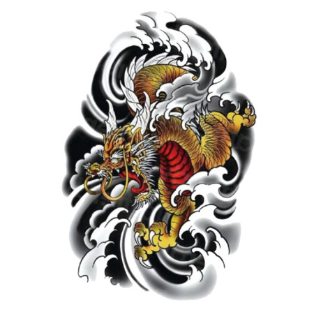 Laikina tatuiruotė Drakonas 620; 21x14cm