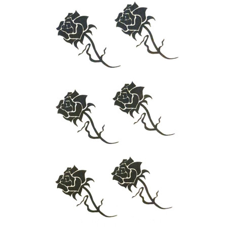 Laikina tatuiruotė Rožės 33018; 10x6cm Laikina tatuiruotė Rožės 33018; 10x6cm