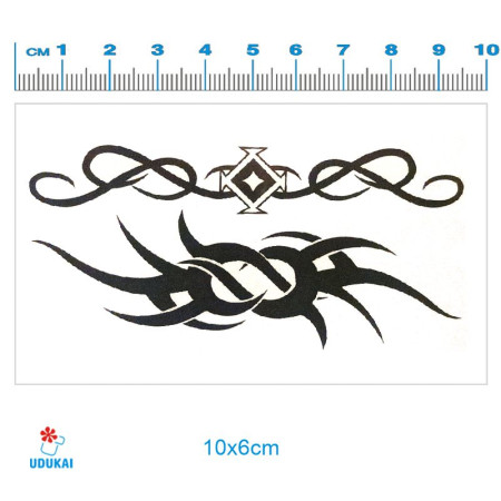 Laikina tatuiruotė Ornamentai 33023; 10x6cm