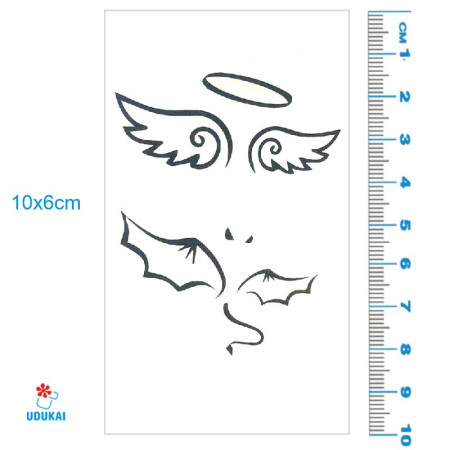 Laikina tatuiruotė Ornamentai 33037; 10x6cm