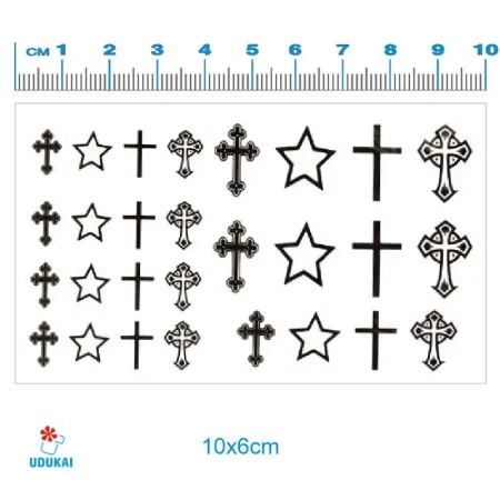 Laikina tatuiruotė Simboliai 55012; 10x6cm Laikina tatuiruotė Simboliai 55012; 10x6cm