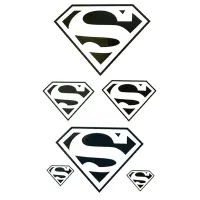Laikina tatuiruotė Superman JM009; 10x6cm