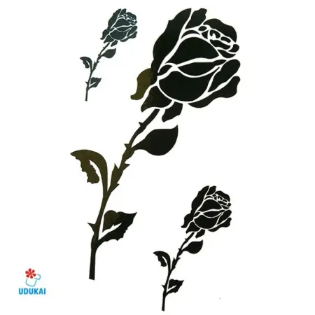 Laikina tatuiruotė Rožės 56018; 10x6cm Laikina tatuiruotė Rožės 56018; 10x6cm