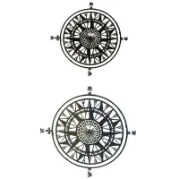 Laikina tatuiruotė Ornamentai 56027; 10x6cm