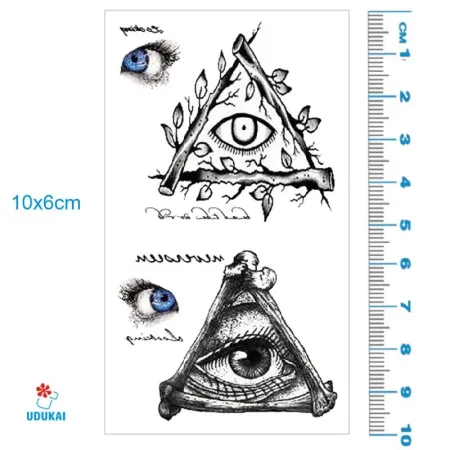 Laikina tatuiruotė Simboliai JM060; 10x6cm Laikina tatuiruotė Simboliai JM060; 10x6cm