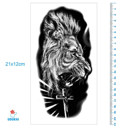 Laikina tatuiruotė Leo Kryžius 373; 21x12cm