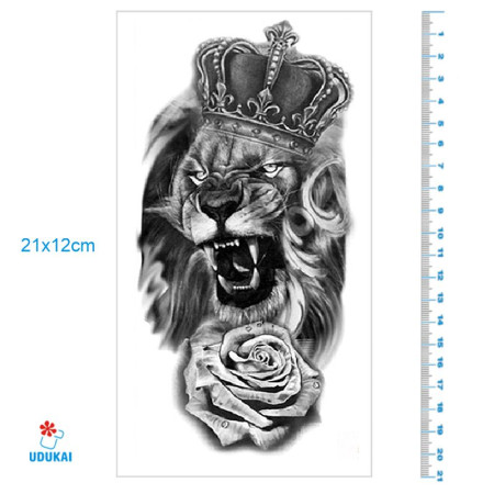 Laikina tatuiruotė Leo King 378; 21x12cm