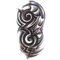 Laikina tatuiruotė Ornamentas Inka 8163; 19x12cm