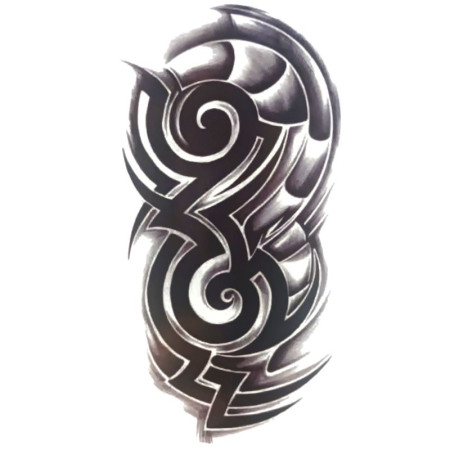 Laikina tatuiruotė Ornamentas Inka 8163; 19x12cm