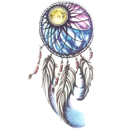 Laikina tatuiruotė Sapnų gaudyklė 8167; 19x12cm