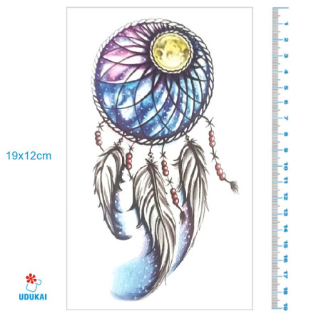 Laikina tatuiruotė Sapnų gaudyklė 8167; 19x12cm