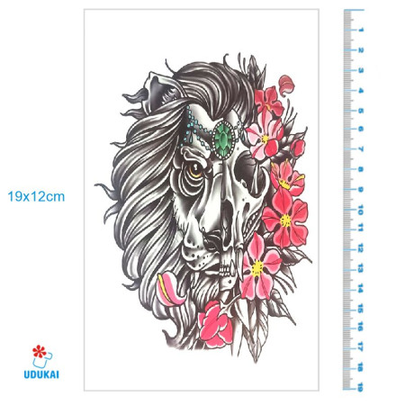Laikina tatuiruotė Liūtas 8177; 19x12cm