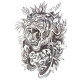 Laikina tatuiruotė Tigras 8261; 19x12cm
