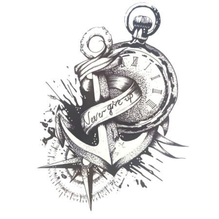 Laikina tatuiruotė Inkaras 8282; 19x12cm