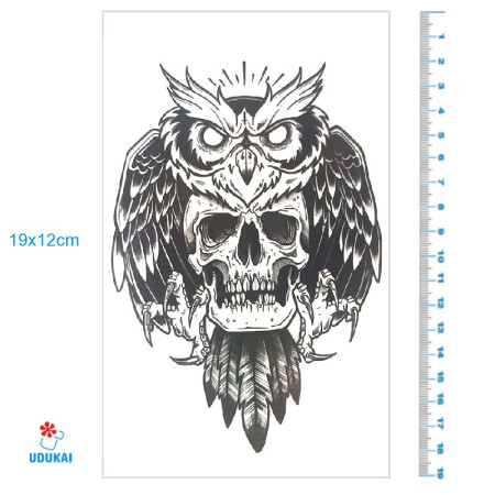 Laikina tatuiruotė Pėlėda 8333; 19x12cm Laikina tatuiruotė Pėlėda 8333; 19x12cm