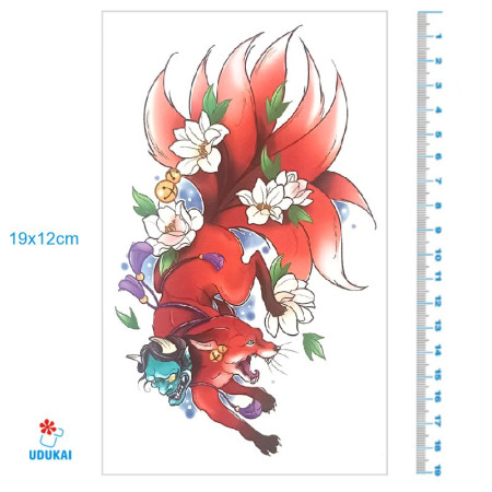 Laikina tatuiruotė Lapė 8353; 19x12cm