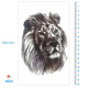 Laikina tatuiruotė Liūtas 8357; 19x12cm
