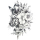 Laikina tatuiruotė Katinas laukinis 8363; 19x12cm