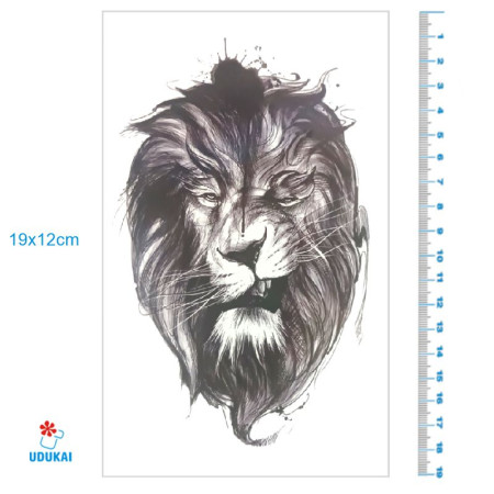 Laikina tatuiruotė Liūtas 8405; 19x12cm