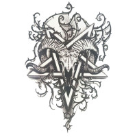 Laikina tatuiruotė Žvaigždė 8422; 19x12cm