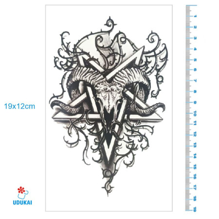Laikina tatuiruotė Žvaigždė 8422; 19x12cm Laikina tatuiruotė Žvaigždė 8422; 19x12cm
