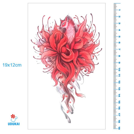 Laikina tatuiruotė Lapė 8431; 19x12cm