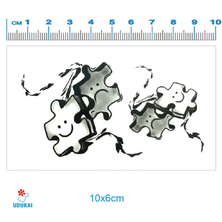 Laikina tatuiruotė Puzzle 83042; 10x6cm