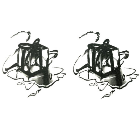 Laikina tatuiruotė Papuošalas ledukas 83053; 10x6cm Laikina tatuiruotė Papuošalas ledukas 83053; 10x6cm