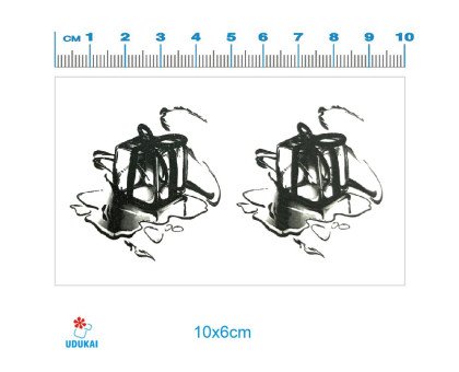 Laikina tatuiruotė Papuošalas ledukas 83053; 10x6cm