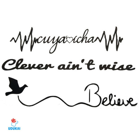 Laikina tatuiruotė Tekstas 10015; 10x6cm