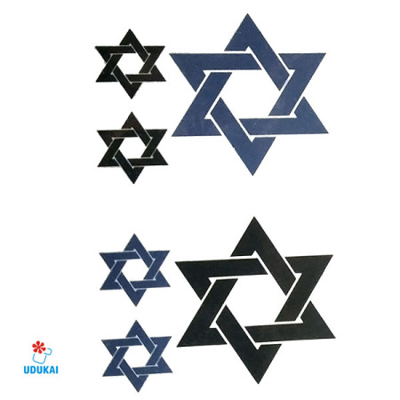 Laikina tatuiruotė Žvaigždės 12001; 10x6cm