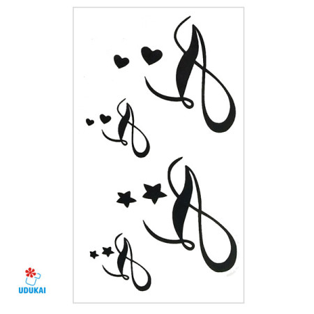 Laikina tatuiruotė Monograma C18; 10x6cm