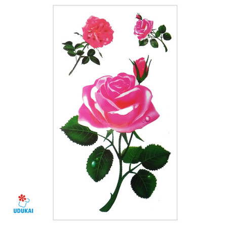Laikina tatuiruotė Rožės E14; 10x6cm Laikina tatuiruotė Rožės E14; 10x6cm