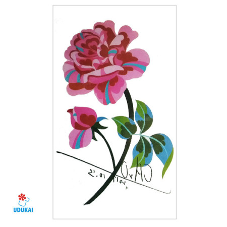 Laikina tatuiruotė Gėlės F18; 10x6cm