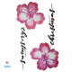Laikina tatuiruotė Gėlės F27; 10x6cm