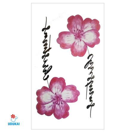 Laikina tatuiruotė Gėlės F27; 10x6cm